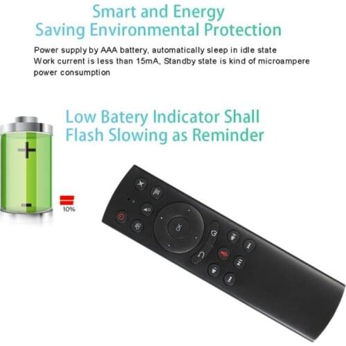 YYDS G20S Gyro Smart Voice Remote Control IR Learning 2.4G Wireless Fly Air Mouse