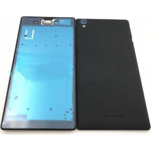 Good Quality Full Housing Cover Case For Sony Xperia T3 D5102 D5103 D5106 M50W Front Frame Battery Back Door Repair Part