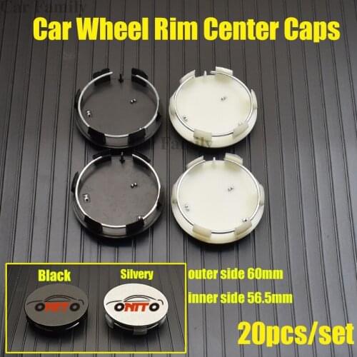 Hot 20pcs/set 60mm Car Rims Wheel Hub Center Caps For peugeot 207/301/308/309/408/508/807/2008/3008/4007 Emblem Covers