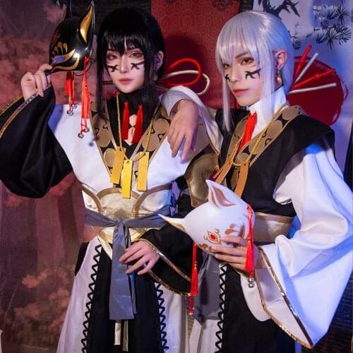 Game Identity V Cosplay costumes Wu Chang White/Black Guard Cosplay Costume Skin Uniforms Clothes Suits Kimono Set