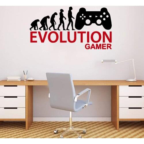 Lovely Human Gamer Wall Decals Pvc Mural Art Diy Poster For Kids Room Living Room Home Decor Diy Pvc Home Decoration Accessories