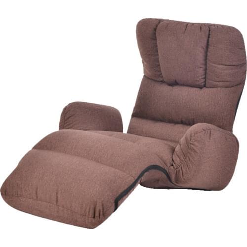 Upholstered Armchair Floor Seating Furniture 4 Colors Modern Folding Lazy Sofa Chair Sleeping Daybed Chaise Lounge