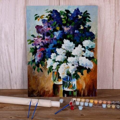 Two Spring Colors Paint By Numbers Complete Kit Oil Paints 50*70 Boards By Numbers Loft Wall Picture Crafts For Handiwork