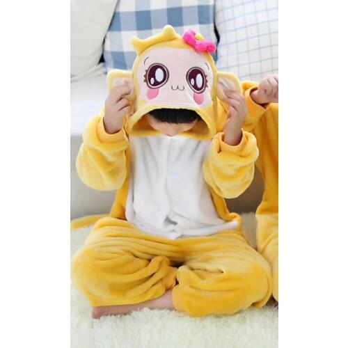 New Arrival Monkey Onesies Kids Yellow Monkey Costumes YoYo CiCi YoCi Onesies Lovely Girls Boys Cartoon Pajamas Halloween Cosply