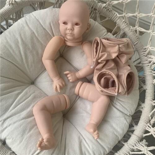 NPK 19inch Reborn Doll Kit Baylor Soft Viny Fresh Color Unfinished Doll parts with COA