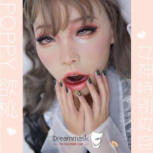 Realistic Face Crossdress Silicone Male To Female Full/Half Head Kigurumi Cosplay DMS Transgender Sex Mask Shemale Drag Queen