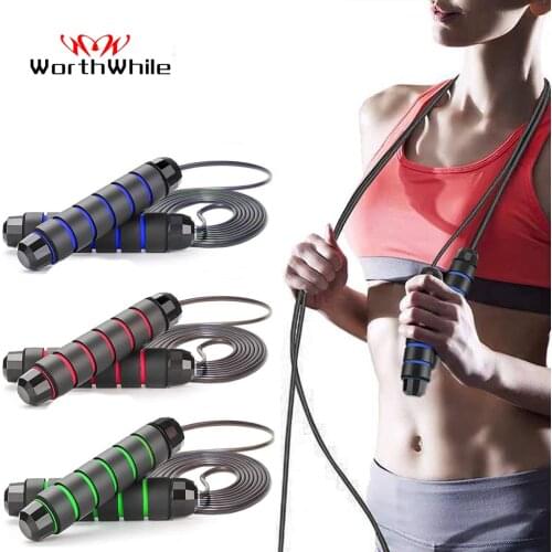 WorthWhile Professional Jump Ropes Speed Crossfit Workout Training MMA Boxing Home Gym Fitness Equipment for Men Women Kids