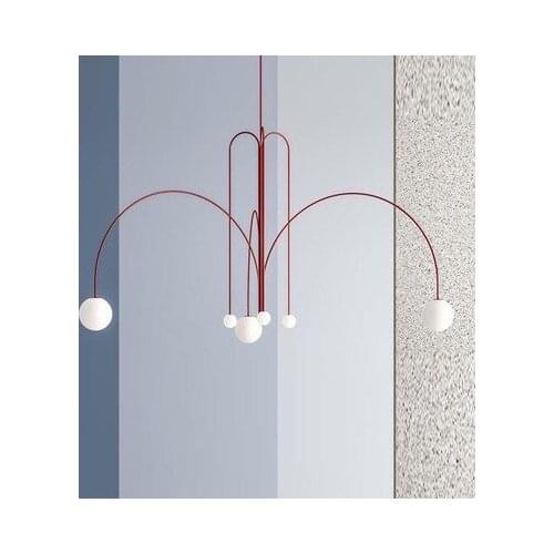 Nordic led glass ball luminaire suspendu pendant light deco chambre pendant lights kitchen fixtures bedroom living room