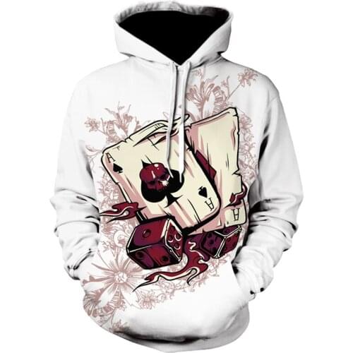 Joker Poker 3d print Sweatshirts 2020 man hoodies woman hoodie fashion clothes funny men sports wear man fall jacket Tops