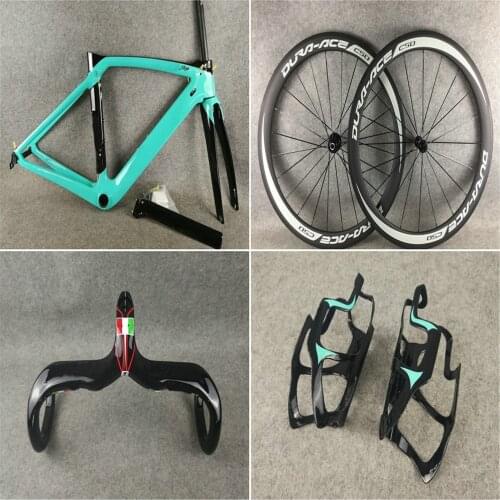 In stock XR4 rim brake Carbon Road Bike frame 50mm Carbon Road wheelset and xr4 handlebar Bottle cages taiwan made