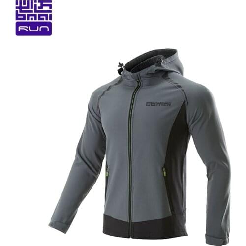 BMAI Windproof Running Jacket Men Sport Windbreakers Workout Outerwear Gym Mens Sweatshirt Winter Fitness Jackets for Male 2021