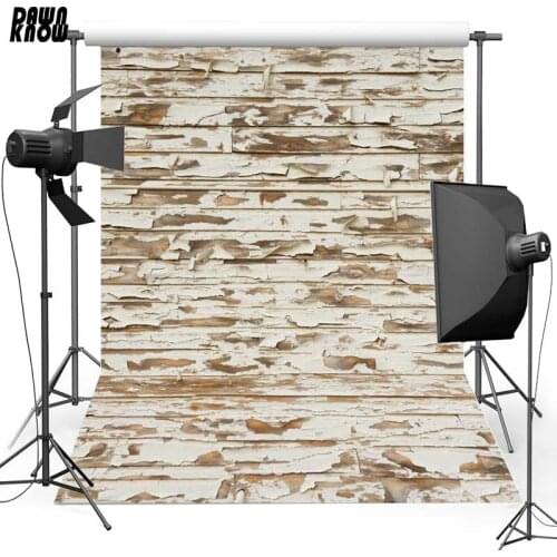 DAWNKNOW Shabby Floor Vinyl Photography Background For Newborn New Fabric Polyester Backdrop For Family Photo Studio Floor589