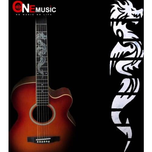 10pcs Guitar Inlay Stickers Dragon Guitarra Fretboard Decals/ Markers For Guitar Fret Neck