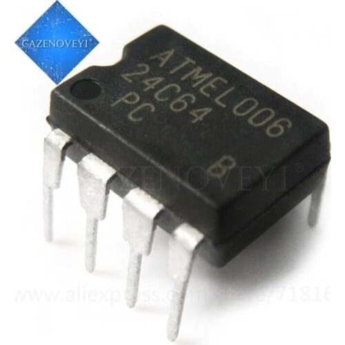 10pcs/lot AT24C64A AT24C64N AT24C64 24C64 DIP-8 In Stock