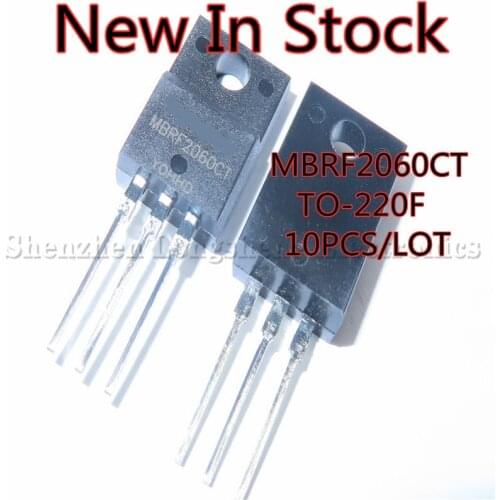 10PCS/LOT New MBRF2060CT TO-220F Schottky Diode 20A 60V