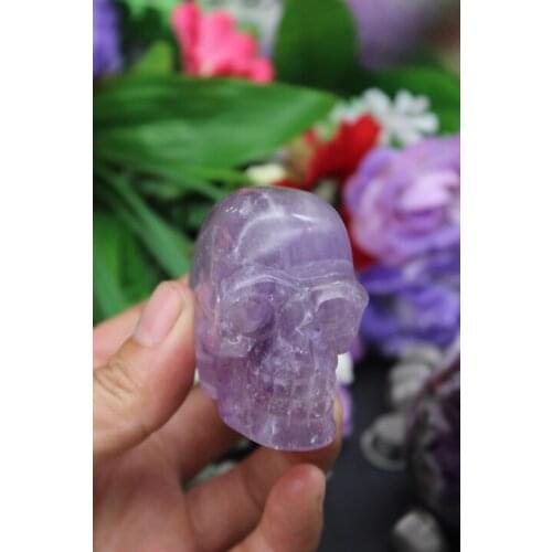 137 grams of natural quartz crystal zijin skull to heal