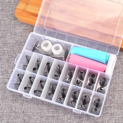 38PCS Pastry Nozzles Baking Pastry Tool Rose Flowers Petal Pastry Tips DIY Cupcake Cake Decorating Dessert Baking Tools