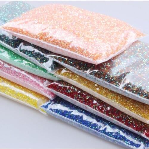 4mm 50000pcs Jelly AB Colors Resin Rhinestones 3D Nail Gems Flatback Round Non Hotfix Stones Appliques For Craft DIY Nail Art