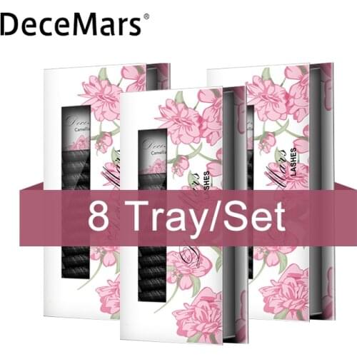 8 cases/lot 1S Blossom Lashes Camellia Lashes Individual Blossom Eyelash Extension Volume Fake Fan Eyelashes Eye Lash Big Flow