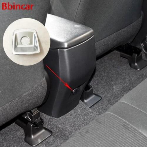 Bbincar ABS Car Armrest Box Rear Cigarette Lighter Stickers Sequins Internal Decoration Accessories For Toyota RAV4 RAV 4 2016