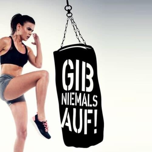 Boxing Letters Wall Stickers for Gym Sport Room Vinyl Wallpaper Decals Background Waterproof Art Poster Murals K850