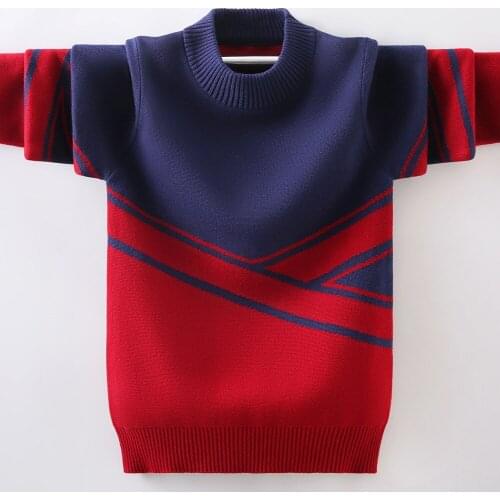 Childrens Clothing Fashion Cotton Clothing Childrens Sweater Keep Warm Winter O-Neck Sweater Boys Pullover Knitting Sweater