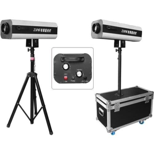 Dj party 230W 7r beam follow spot disco light inculd the holder and flight case beam distance 25M for wedding bar ktv night club