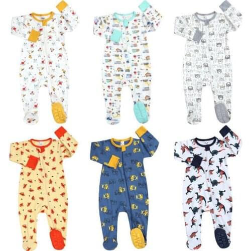 2020 Newborn Spring Infant Baby Boys Girls Printing Rompers Clothing Autumn Kids Boy Girl Long Sleeve Rompers Clothes