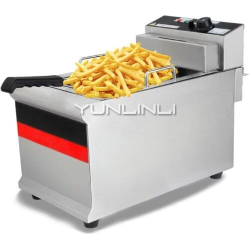 Commercial Electric Deep Fryer Single-tank Stainless Steel Electric Fryer French Fries Frying Machine IDZG-903