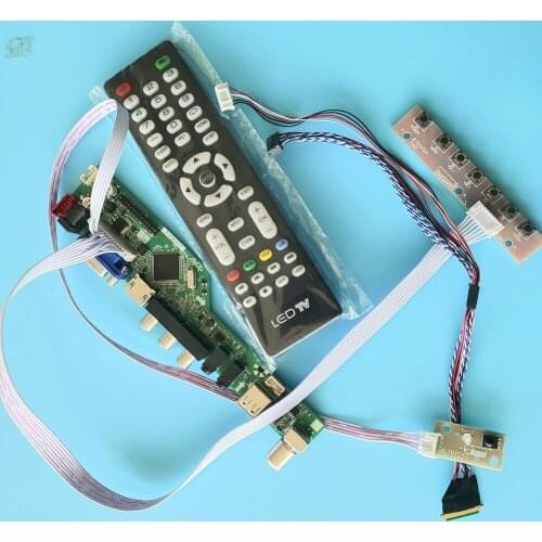 Kit for N134B6 1366x768 HDMI TV VGA AV Display USB LCD Screen remote Panel Controller board Monitor Audio 40pin LED 13.4"