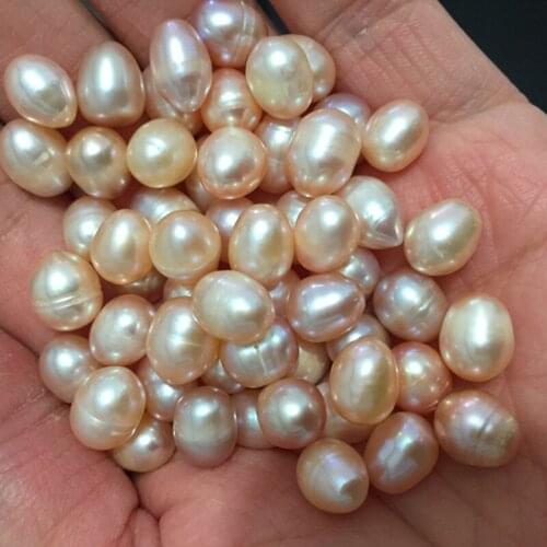 MADALENA SARARA 7-8mm AA Freshwater Pearl Pear Shape White Loose Beads Patato Shape 100pcs/lot