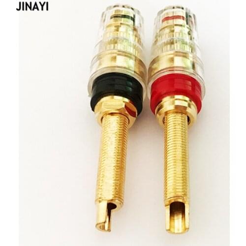 10 Pairs (20pcs) Copper Speaker 4MM jack Binding Post for Power Amplifier Socket Terminals