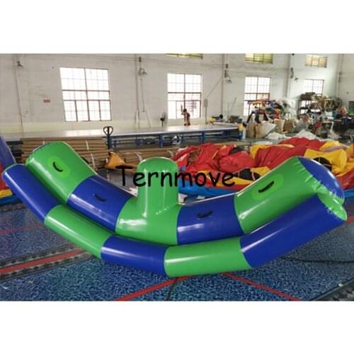 Inflatable water games water toys inflatable waters seesaw pvc air tight totter for sale flatables water banana seesaw