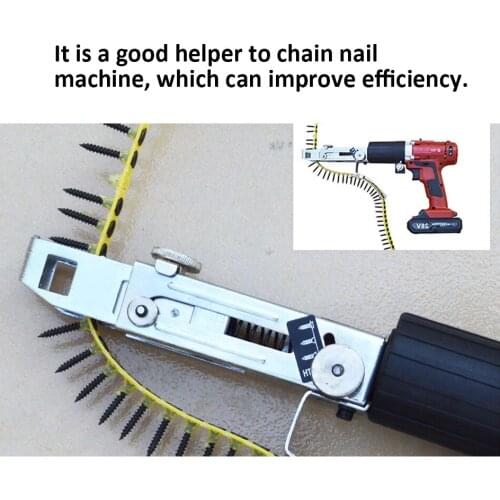 Automatic Multifunctional Handheld Electric Drill Nozzle Adapter Nail Exit Bracket and Nails Kit Household Tools Set
