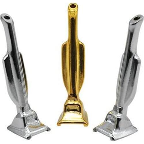 Stainless steel Mini Golden Man trophy pipe Snuff Snorter Sniff Metal Tube smoke Vacuum Sniffer Exquisite cigarette filter