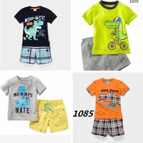 New Design Kid Pajamas Suit Cartoon Printed Baby Boy Girl Clothes Summer Childrens Sleepwear Pyjamas Pijamas Set