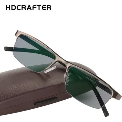 HDCRAFTER Geading Glasses Mens Sun Glasses Photochromic Outdoor Sunglasses Spectacles Hyperopia Prescription Eyeglasses