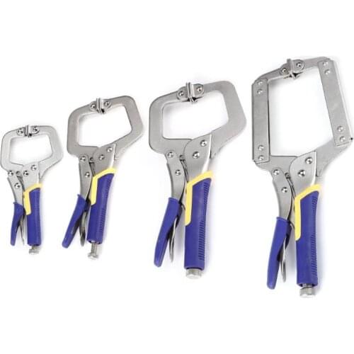 C-type Flat Locking Grip Vise ​Pliers Carbon Steel C Clamp Carbon Steel Welding Tool Adjustable Jaw Pliers Alloy Steel Hand tool