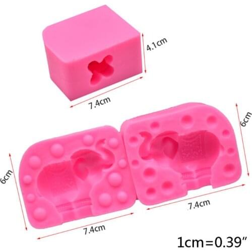 DIY Baking 3D Elephant Modeling Mold Fondant Chocolate Cake Decoration Handmade Soap Silicone Molds