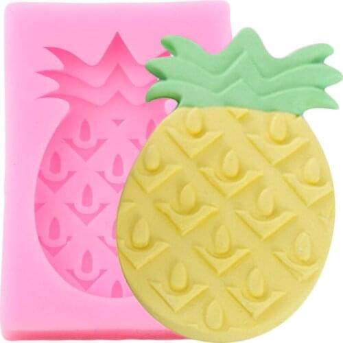 Pineapple Silicone Mold Relief Cake Border Fondant Molds Baby Birthday Cake Decorating Tools Chocolate Gumpaste Mould