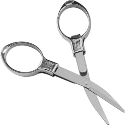 Folding Portable Scissors Sewing Line Cutter Stainless Steel Mini Fishing Scissors Small Nail Trimmer Household Cutting Tools