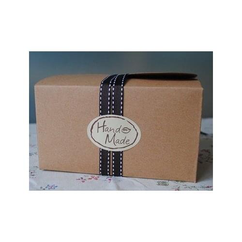 ZERZEEMOOY Handmade beige oval shape sealing paste gift stickers handmade diy 5cmx3.5cm 150pcs/lot