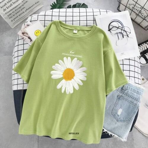 Women Flower T Shirts Oversized 5XL 6XL 7XL150kg LargeCotton Women Tees Casual O-Neck Short Sleeve Harajuku Cool T-shirt