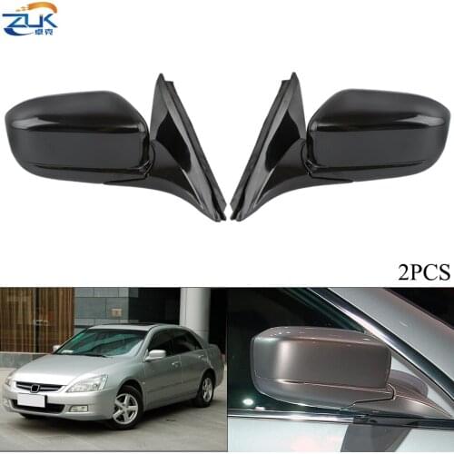 ZUK Pair Outer Rearview Mirror Assy For HONDA ACCORD 2003 2004 2005 2006 2007 Asian CM4 CM5 CM6 3-PINS No Heated / 5-PINS Heated