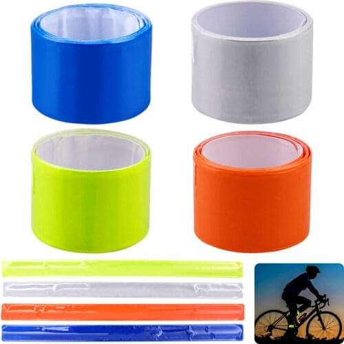 1PC Running Fishing Cycling Reflective Strips Warning Bike Safety Bicycle Bind Pants Leg Strap Reflective Tape