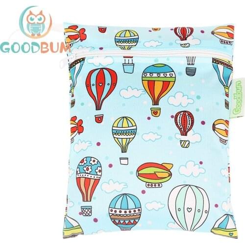 Goodbum 1PC Wet Dry Bag Baby Diaper Nappy Bag Waterproof Swimmer Retail 22cmx18cm With Single Zippered Wet Bag
