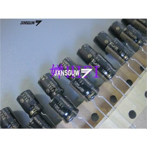 10PCS ELNA STARGET 16V100UF 8X11.5MM Black Aluminum electrolytic capacitors 100uF/16V 85 degrees 100UF 16V Gold word