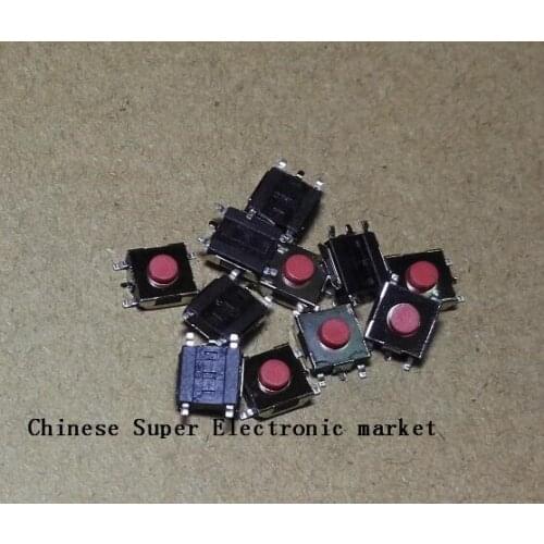 100PCS 6x6x3.1mm Waterpfoof 4-Pins Tactile Switches Push Button SMD Tact Switch 6*6*3.1mm