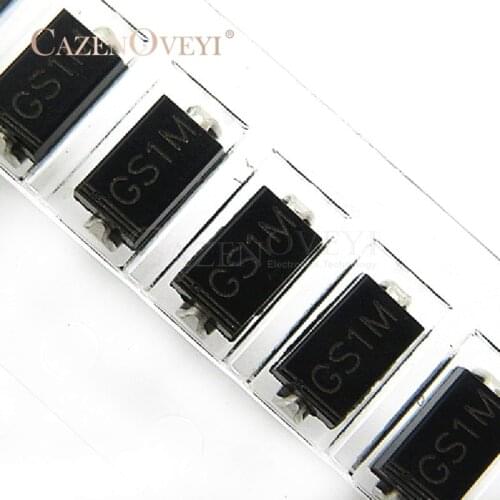 100pcs/lot GS1M SMD Rectifier Diode GS1M Making S1M SMA DO-214AC In stock