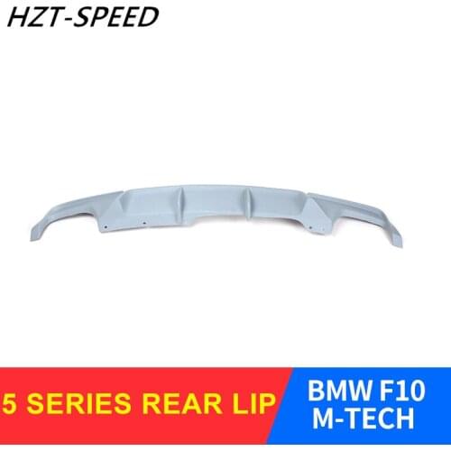 2013 - 2016 Car Protector Bumper Rear Lip F10 M-TECH for BMW 5 Series Modification V Style FRP Car Rear Lip